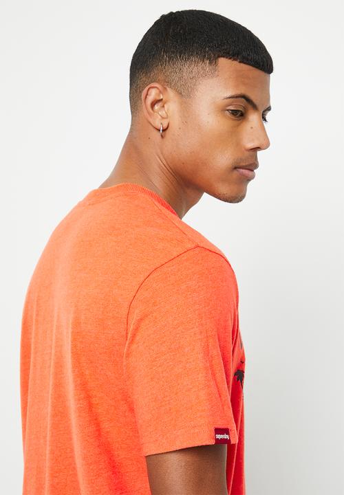 Superdry. - Vintage city souvenir tee - new house orange marl