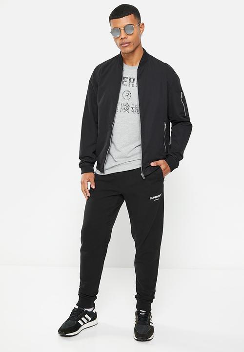 Superdry. - Code core sport jogger - black