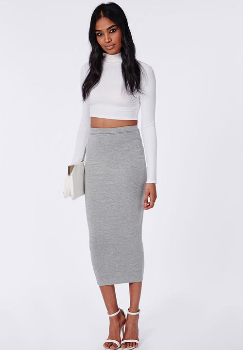 Missguided - Longline Jersey Midi Skirt