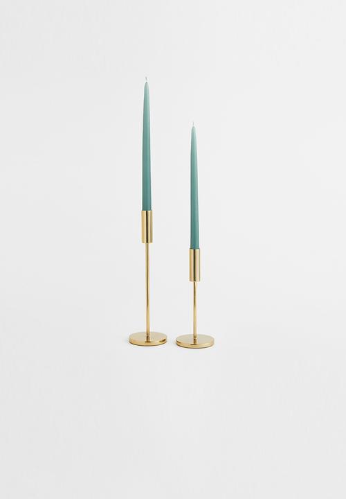 H&M - Tall candlestick - gold-coloured