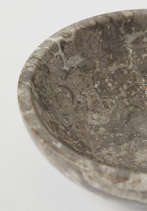 H&M - Marble salt bowl - grey/marble-patterned