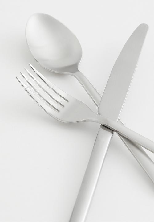 H&M - 3-pack cutlery - silver-coloured/matt