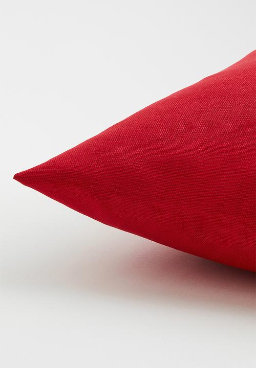 H&M - Cotton canvas cushion cover - red