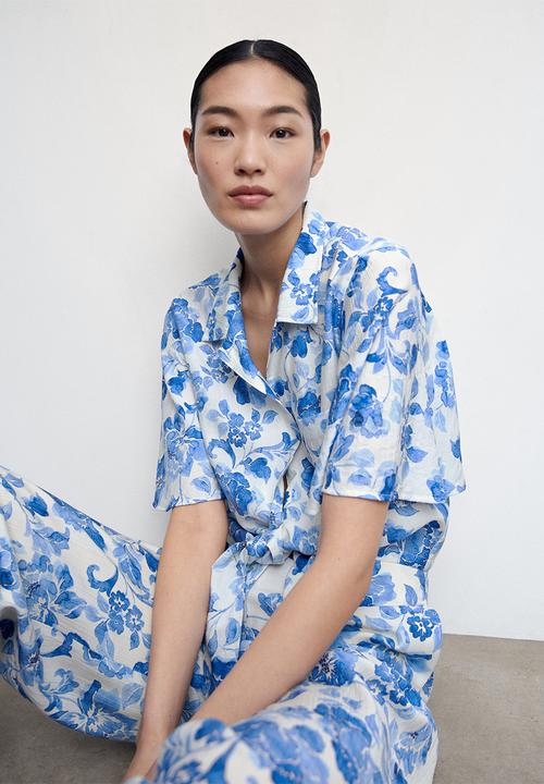 MANGO - Shirt milos - mid blue