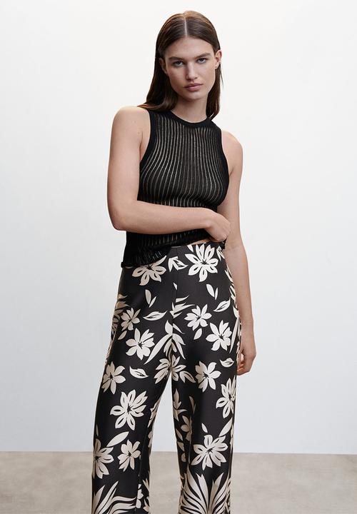 MANGO - Trousers selena - black