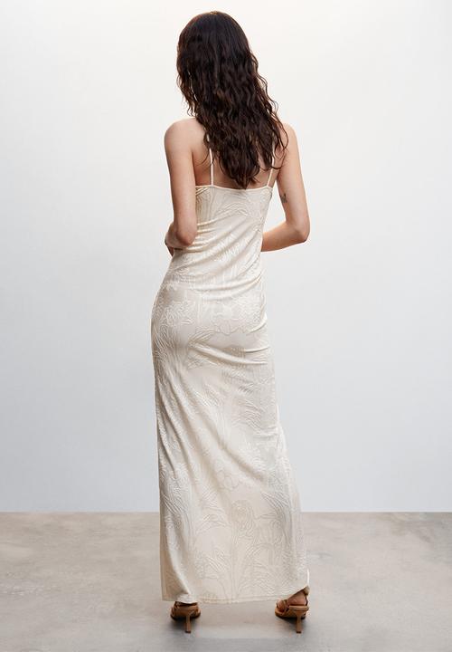 MANGO - Dress jess - light beige 