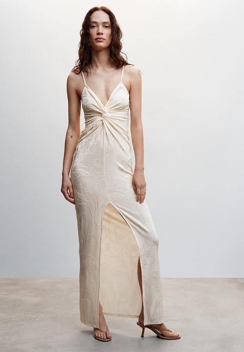 MANGO - Dress jess - light beige 