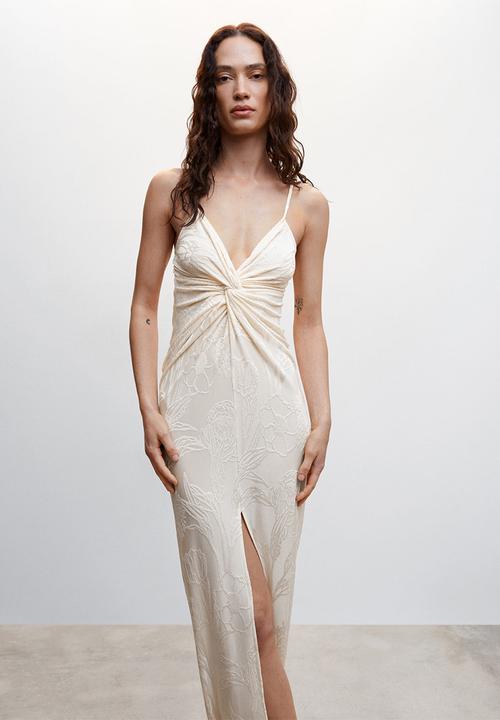MANGO - Dress jess - light beige 