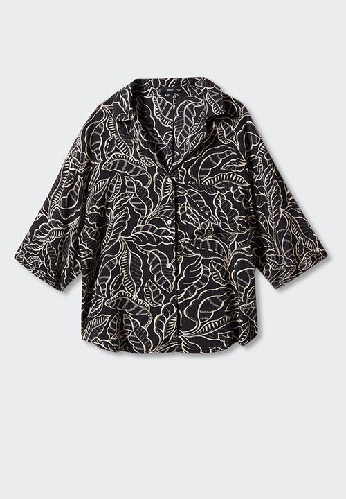 MANGO - Plus shirt claudie - black