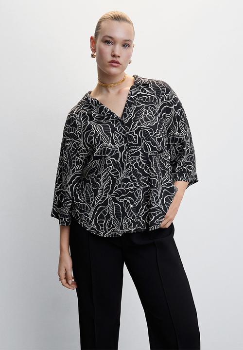 MANGO - Plus shirt claudie - black