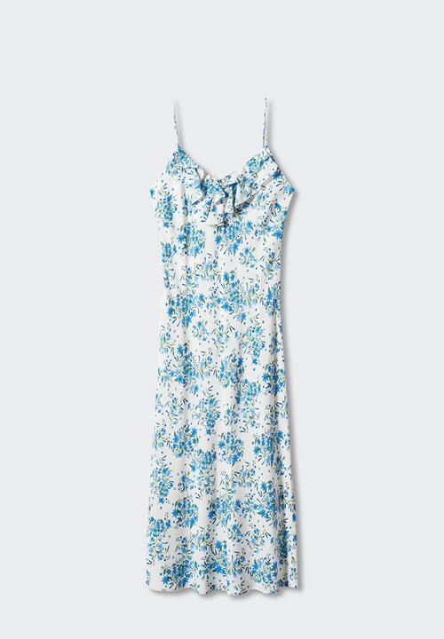MANGO - Dress lili - mid blue