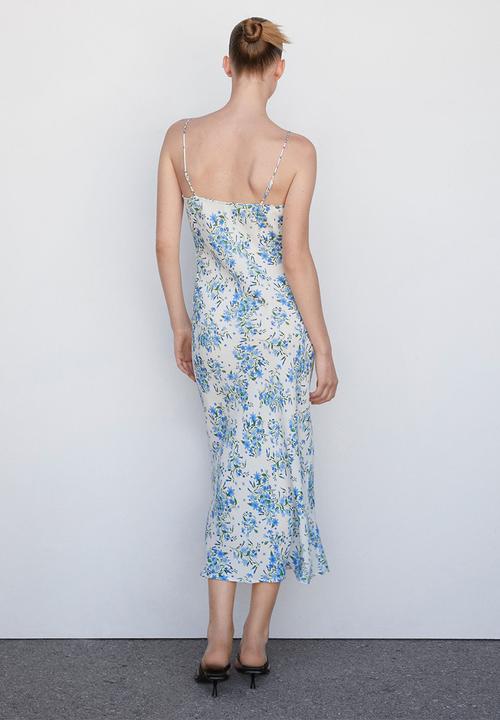 MANGO - Dress lili - mid blue