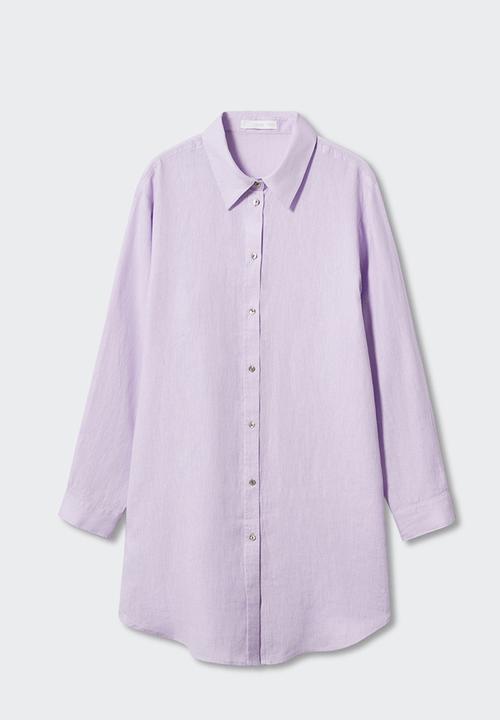 MANGO - Shirt cogee - purple