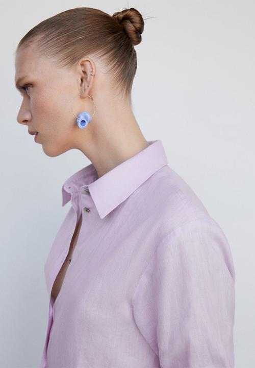 MANGO - Shirt cogee - purple