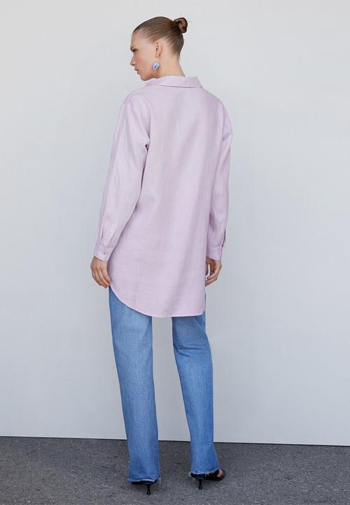 MANGO - Shirt cogee - purple