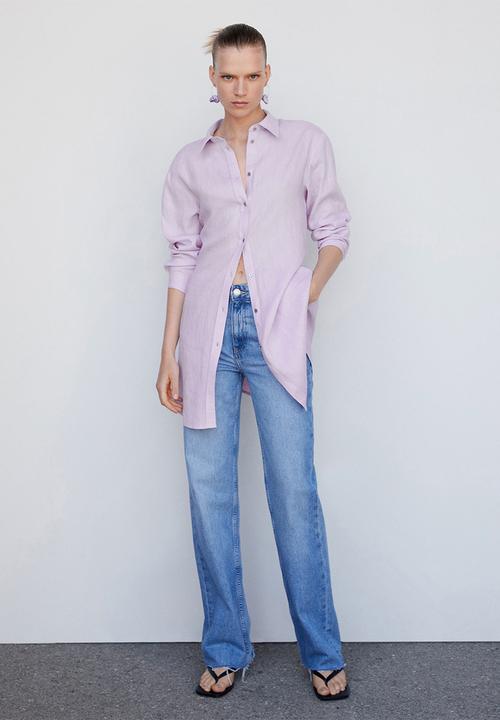 MANGO - Shirt cogee - purple