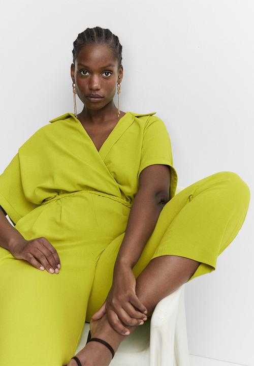 MANGO - Plus one-piece suit belice - mid yellow 