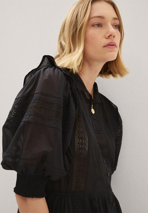 MANGO - Dress tresi - black 