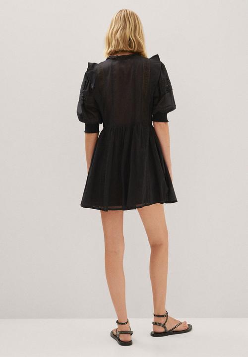 MANGO - Dress tresi - black 