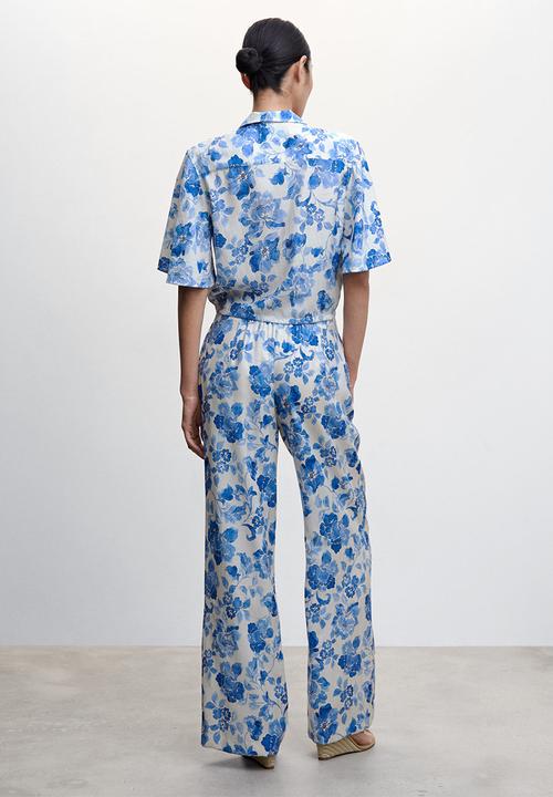 MANGO - Trousers milos - mid blue