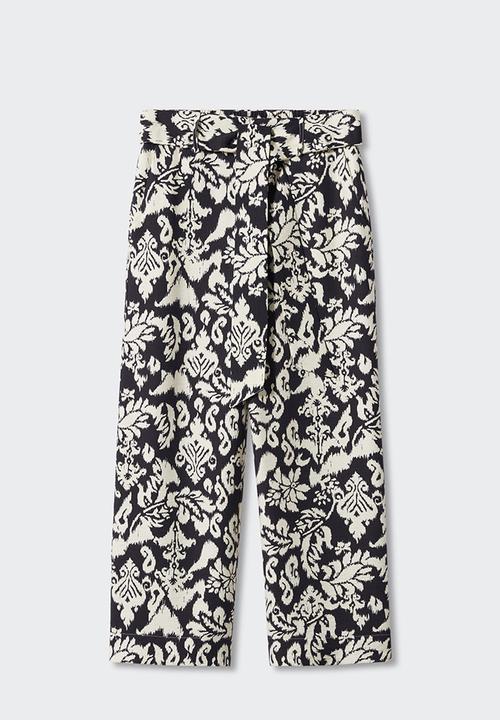 MANGO - Plus trousers plumas - black