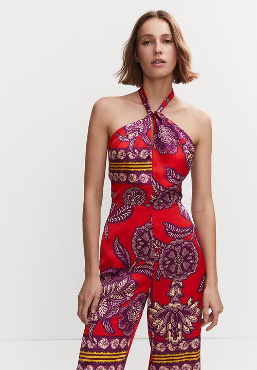 MANGO - One-piece suit cuba - red 