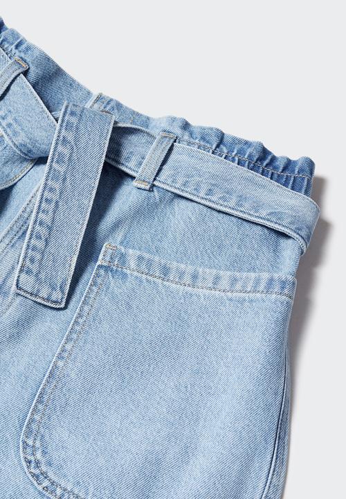 MANGO - Shorts paola - open blue