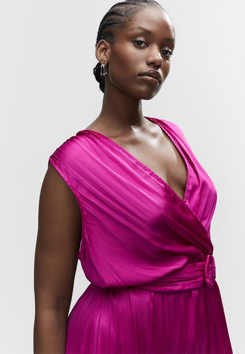 MANGO - Plus dress romina - bright pink