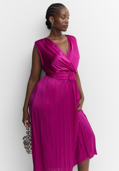 MANGO - Plus dress romina - bright pink