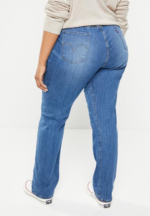 Levi’s® - SA curvy straight - medium indigo destructed