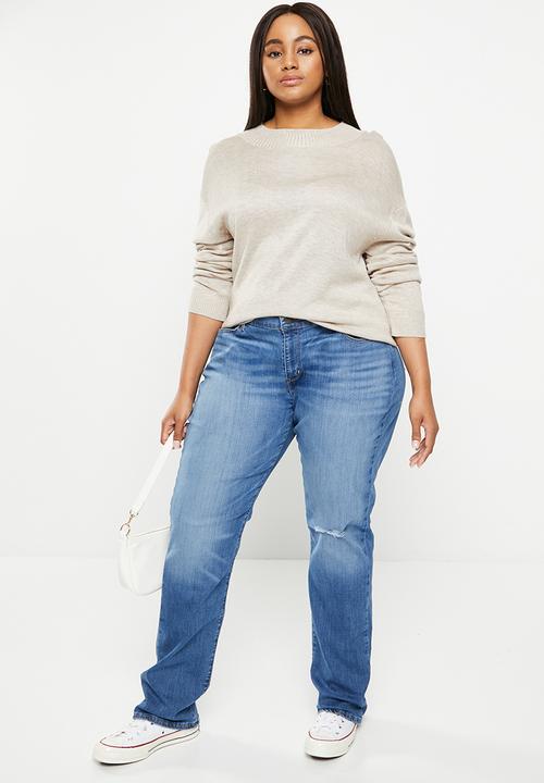 Levi’s® - SA curvy straight - medium indigo destructed