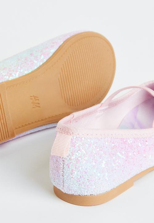 H&M - Glittery ballet pumps - light pink frozen