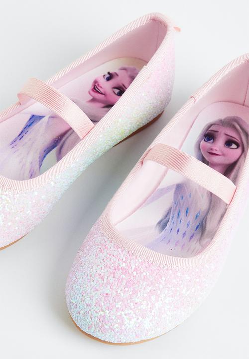 H&M - Glittery ballet pumps - light pink frozen