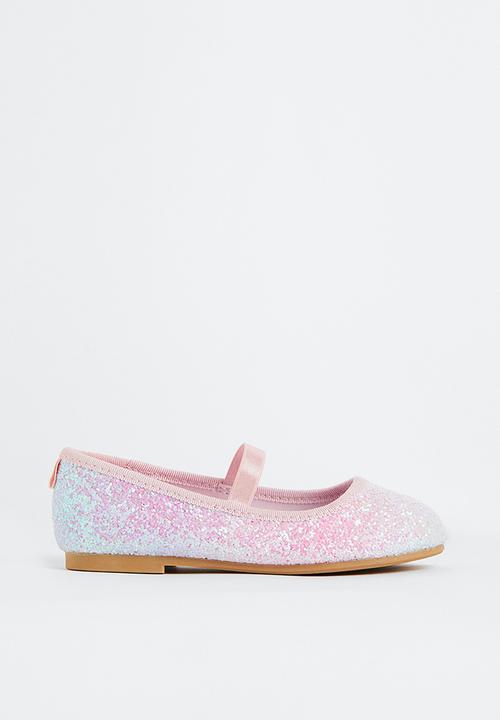 H&M - Glittery ballet pumps - light pink frozen