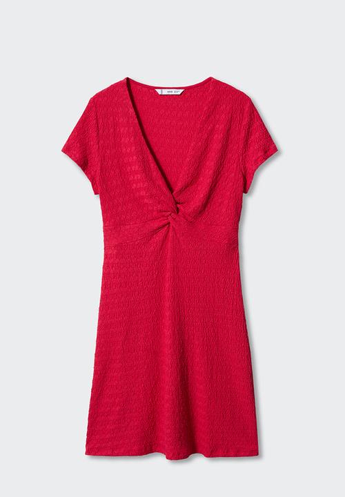 MANGO - Dress cuore - red