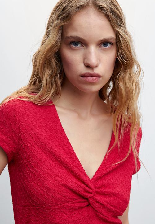 MANGO - Dress cuore - red
