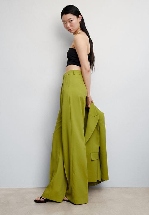 MANGO - Trousers paul - green