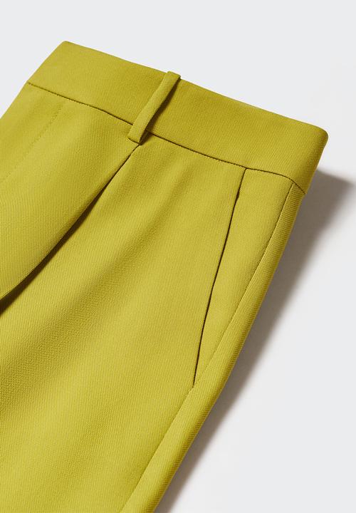 MANGO - Trousers paul - green