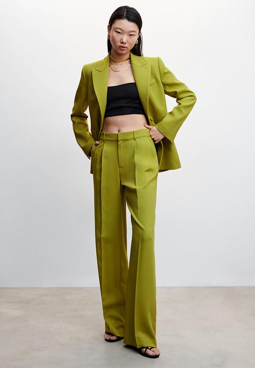 MANGO - Trousers paul - green