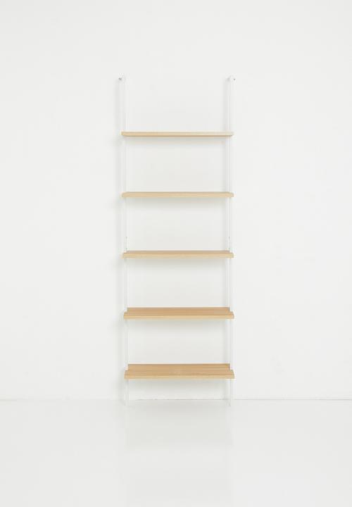 Sixth Floor - Harper 5 shelf unit - white