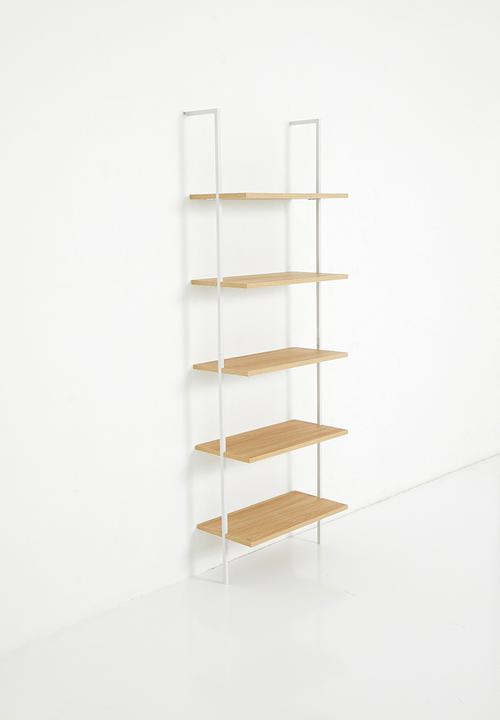 Sixth Floor - Harper 5 shelf unit - white