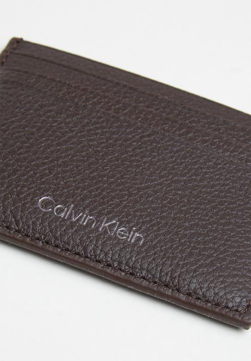 Calvin Klein - Warmth cardholder 6cc - dark brown