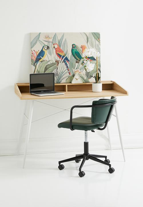 Sixth Floor - Harper desk - natural & white 