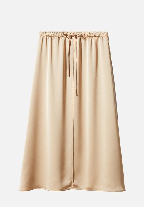 MANGO - Skirt erin - light beige