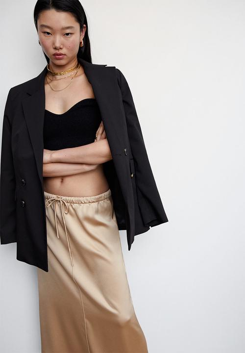 MANGO - Skirt erin - light beige