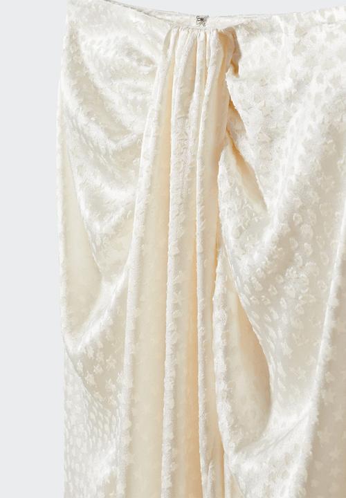 MANGO - Skirt sky - light beige