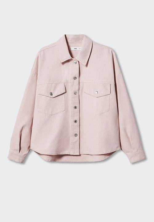 MANGO - Overshirt aimee - light pastel pink