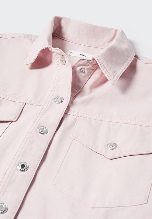 MANGO - Overshirt aimee - light pastel pink
