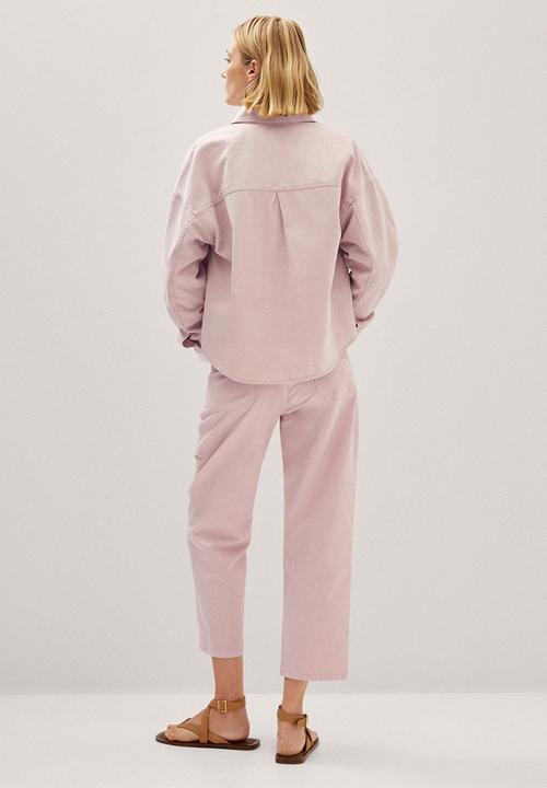 MANGO - Overshirt aimee - light pastel pink