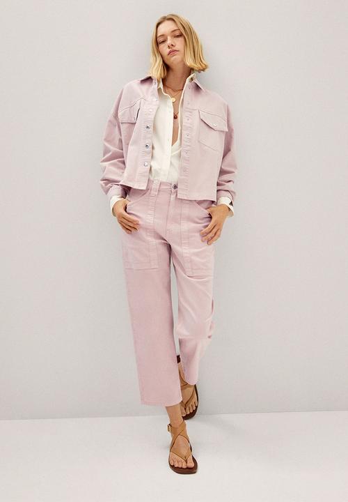 MANGO - Overshirt aimee - light pastel pink